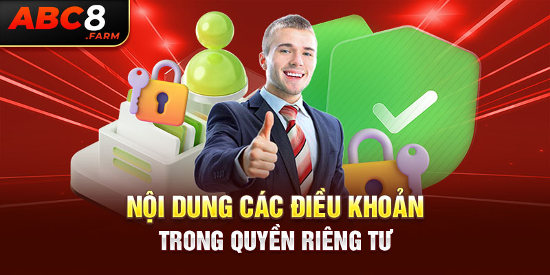 Nội dung các điều khoản trong quyền riêng tư