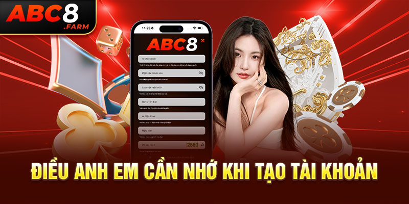 Điều anh em cần nhớ khi tạo tài khoản